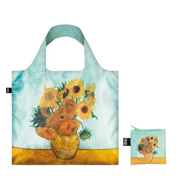 LOQI Táska LOQI VINCENT VAN GOGH Vase with Sunflowers - környezetbarát bevásárlótáska