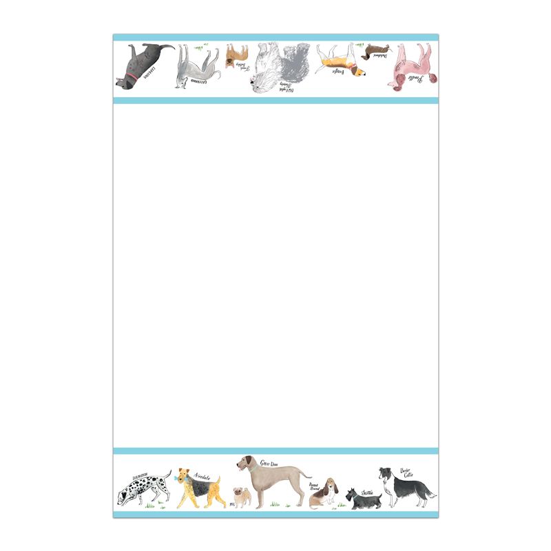 Milly Green Debonair Dogs Tea Towels Set of 2 - 100% Recycled Cotton