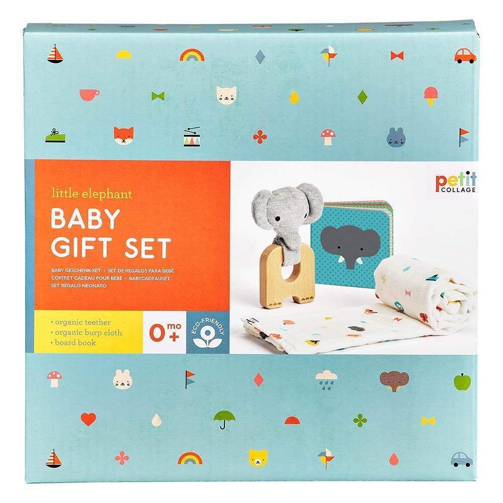 PETIT COLLAGE Ajándéktárgy PETIT COLLAGE Little Elephant Baby Gift Set kisfiúknak