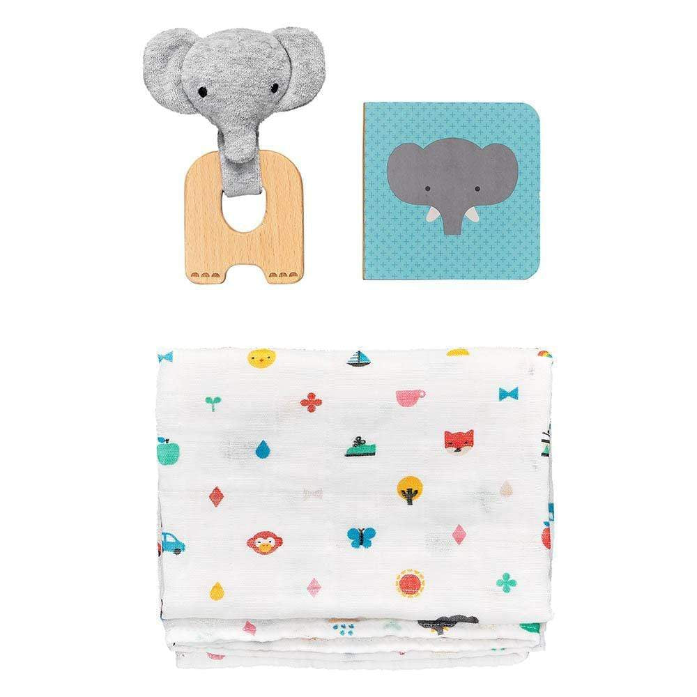 PETIT COLLAGE Ajándéktárgy PETIT COLLAGE Little Elephant Baby Gift Set kisfiúknak