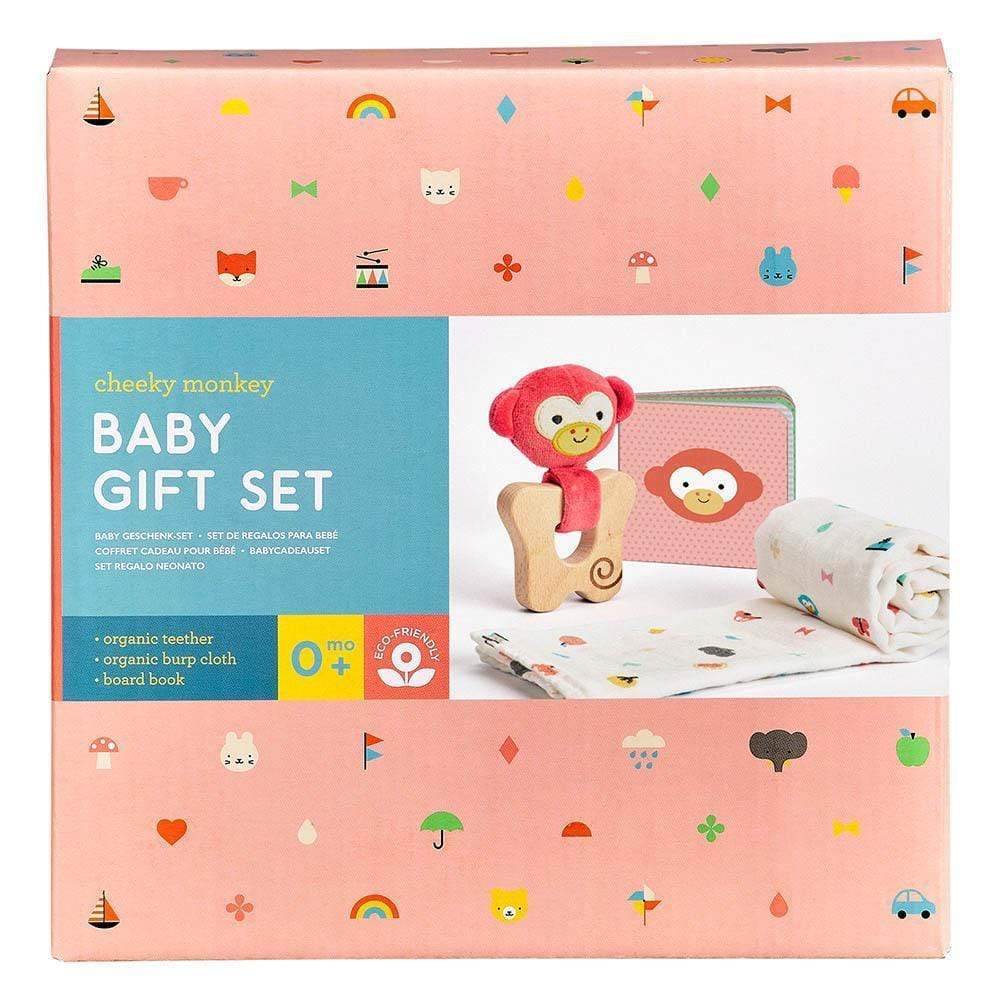 PETIT COLLAGE Ajándéktárgy PETIT COLLAGE Little Monkey Baby Gift Set kislányoknak
