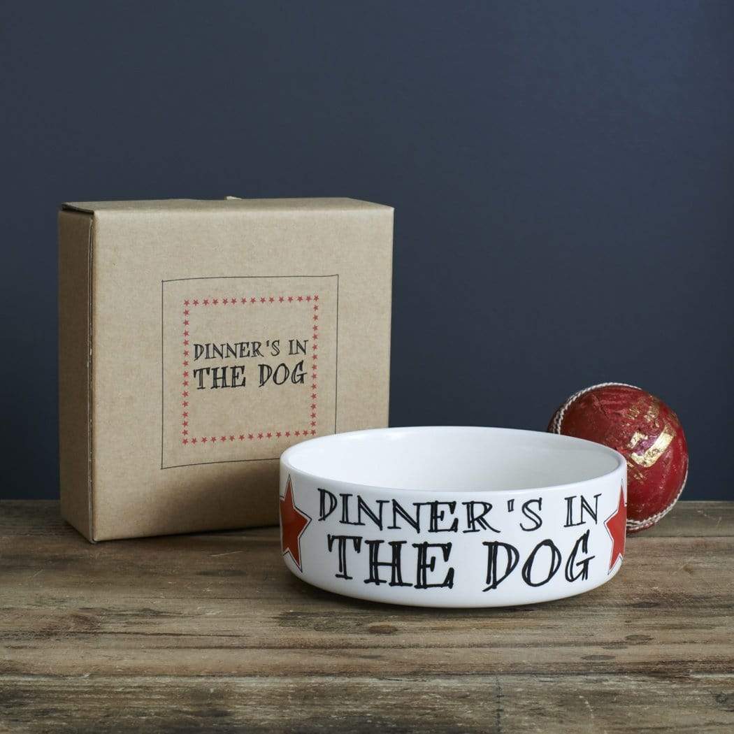 Sweet William Designs kutyatál Sweet William Designs Kutyatál - Dinner's in the Dog (Large)