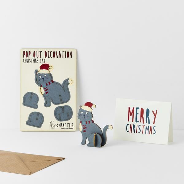 The Pop Out Card Company Ajándéktárgy The Pop Out Card Company Christmas Üdvözlőkártya - Cat