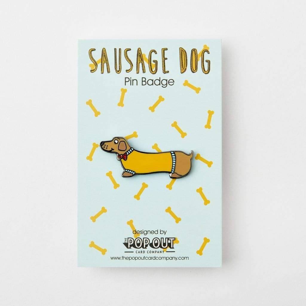 The Pop Out Card Company Ajándéktárgy The Pop Out Card Company Kitűző - Sausage Dog